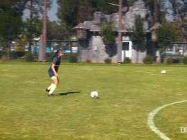Club América Femenil’s shooting challenge. DUGOUT