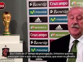 Vicente del Bosque recorda gol de Iniesta na final da Copa. DUGOUT