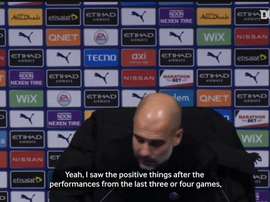 Pep sees all the positives in recent performances. DUGOUT