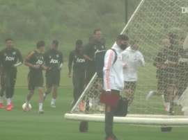 Veja o treino do United antes do jogo contra o LASK. DUGOUT