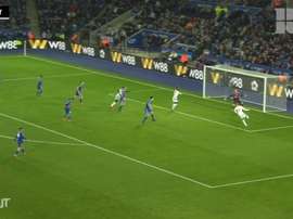 Wilfried Zaha's two goals gave Crystal Palace a 1-4 win at Leicester. DUGOUT