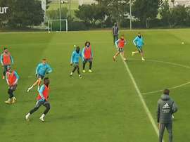 Real Madrid completed their final training session. DUGOUT