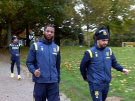 Nantes continue to prepare for the match. DUGOUT