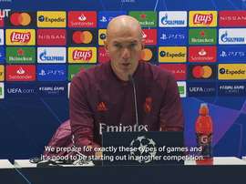 Zidane spoke to the media. DUGOUT