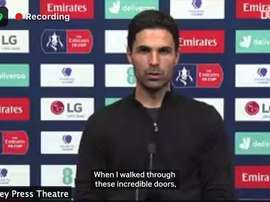 Arteta had a message for Arsenal fans. DUGOUT