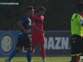 Le reti di Lautaro contro il Lugano. Dugout