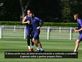 Harry Kane se recuperou de um problema muscular na parte posterior da coxa. DUGOUT