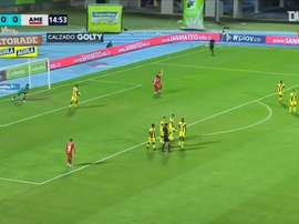 Los tantos de penalti de América de Cali en la temporada. DUGOUT