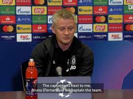 Bruno Fernandes captained Man Utd for the first time on Tuesday. DUGOUT