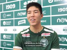 Kazu explica apelido e relação com ídolo japonês do Coritiba. DUGOUT