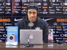 Gabriel concedeu entrevista antes do clássico contra o Palmeiras. DUGOUT