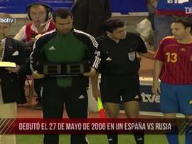 Il debutto di Iniesta nella nazionale maggiore. Dugout