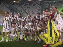 La festa della Juventus. Dugout