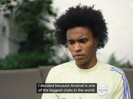 Willian's first Arsenal interview. DUGOUT