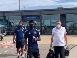 Lyon depart to Lisbon. DUGOUT