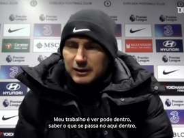 Lampard falou após a vitória do Chelsea por 3 a 1. DUGOUT