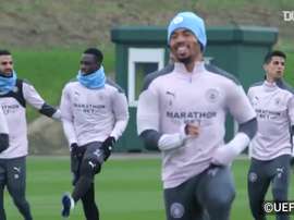 Manchester City prépare son affrontement contre l'Olympiakos. dugout