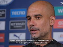 Pep spoke to the press. DUGOUT