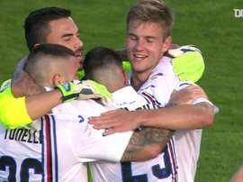 Il goal vittoria di Tonelli contro l'Atalanta. Dugout