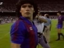 El inolvidable paso de Diego Maradona por el Barcelona. DUGOUT