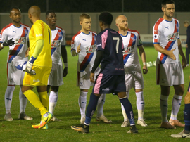 Preston Edwards (yellow) nearly had his car towed. Twitter/CPFC