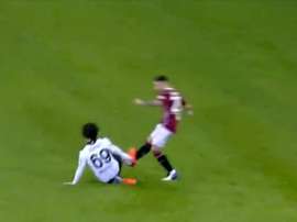 Vignali fue expulsado por una muy dura entrada. Captura/beINSports