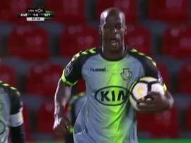 Edinho marcou quatro golos ao Desp. Aves. Twitter/Sport Tv
