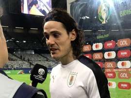 Cavani est ravi du jeu de son équipe. Twitter/Uruguay