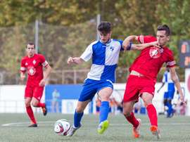 Edu García, en un partido con el Ebro. RealZaragoza