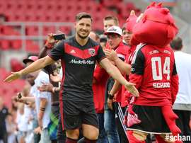 El atacante australiano Matthew Leckie, durante un partido con el Ingolstadt. FCIngolstadt04