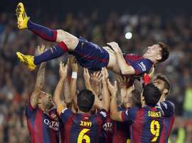Messi já está quase repetindo o recorde de Zarra. EFE