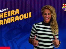 Hamraoui ya es jugadora azulgrana. Twitter/FCBfemeni