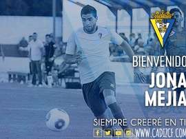 Nueva incorporación gaditana. Twitter/Cadiz_CF