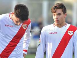El canterano Fran Beltrán, durante un partido con el Rayo Vallecano. RayoVallecano