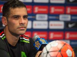 El capitán de México, Rafa Márquez, en rueda de prensa. Twitter