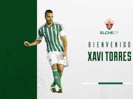Xavi Torres ya ha firmado su contrato con el Elche. Twitter/ElcheClubdeFútbol