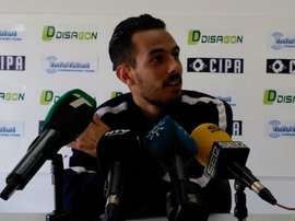 Manu Molina cargó contra Pablo Comas desde la sala de prensa. RecreativoHuelva