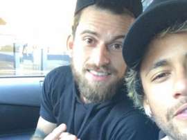 Neymar et Lucas Lima, en vacances. Capture