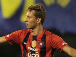 El delantero Enrique Borja, durante un partido. HOY