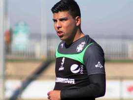 El delantero Luis Ángel Mendoza, del Santos Laguna. Twitter