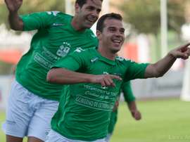 Espinar aportará goles y lucha al Talavera. Twitter/CFTalavera