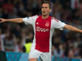 Ajax's Arkadiusz Milik scored twice for Ajax against PEC Zwolle. Ajax