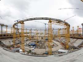 El Ekaterinburg Arena, estadio para el Mundial de Rusia, tendrá dos gradas 'exteriores'. FIFA