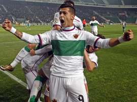 Sergio León, junto a Cristaldo, estará disponible ante el Osasuna. ElcheCF