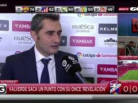 Valverde a expliqué son onze face à Huesca. GOL
