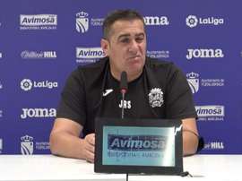 Sandoval habló en la previa. Captura/CFFuenlabrada