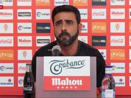 David Gallego habló en rueda de prensa. Captura/YouTube/RealSportingdeeGijón