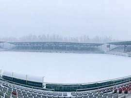 Burgos se llevó una copiosa nevada para inaugurar diciembre. Twitter/Burgos_CF