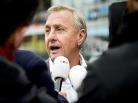 El ex jugador y ex entrenador del Barcelona, el holandés Johan Cruyff