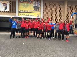 El Formenterá celebró por todo lo alto la clasificación en Copa. Segunda_DivB